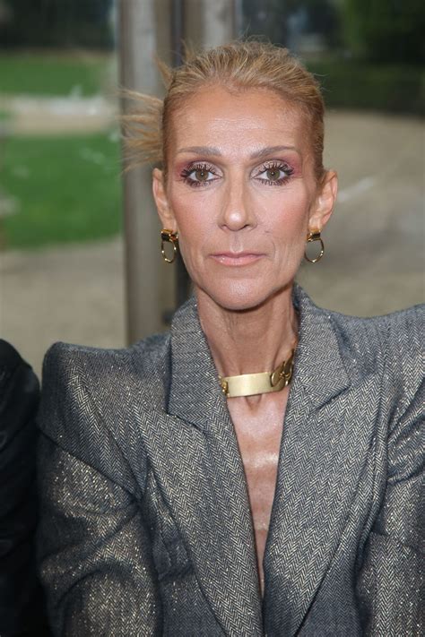 celine dion at paris fashion show|celine dion looks today.